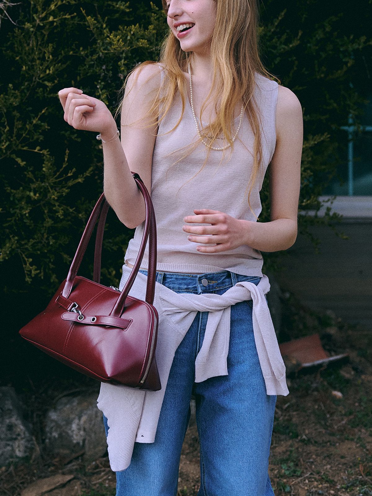 데누(DENU) [아울렛] Summer knit jacket + sleeve [IVORY]
