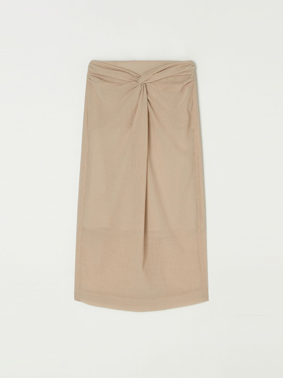 비뮤즈맨션(BEMUSE MANSION) Twist point skirt - Indi pink