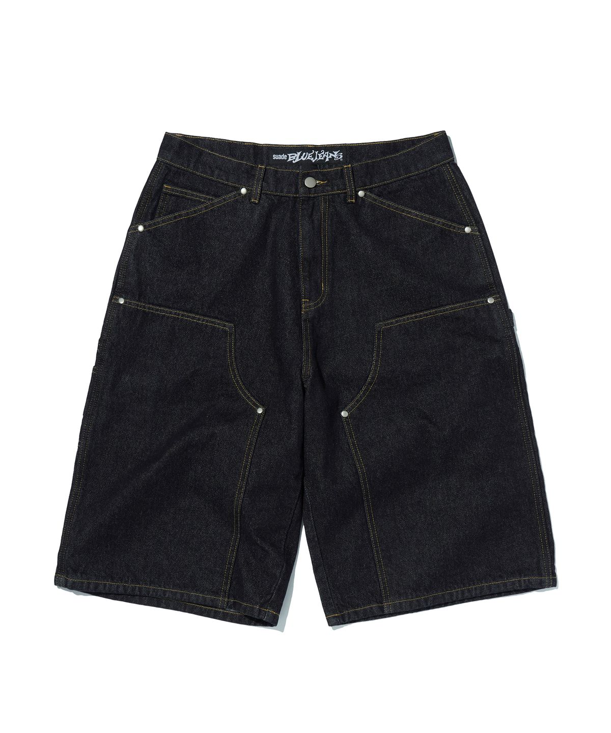 스웨이드(SUADE) CONTOUR DOUBLE KNEE SHORTS [RAW INDIGO]