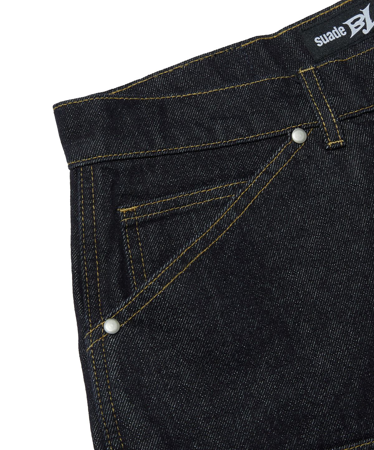 스웨이드(SUADE) CONTOUR DOUBLE KNEE SHORTS [RAW INDIGO]