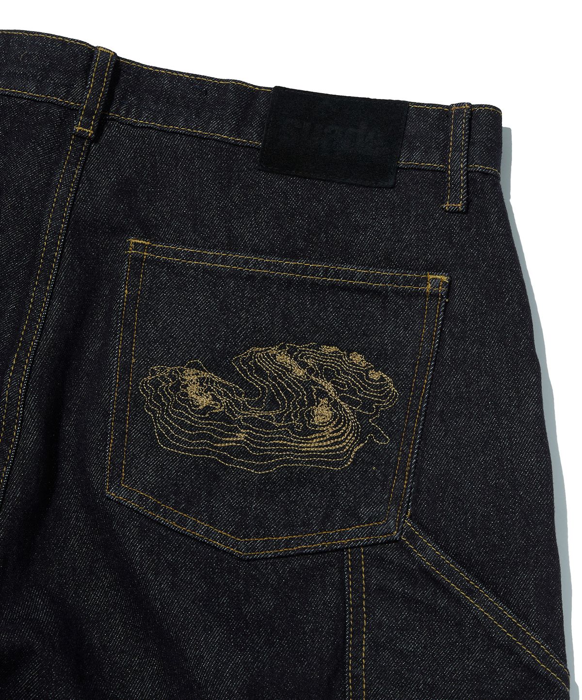 스웨이드(SUADE) CONTOUR DOUBLE KNEE SHORTS [RAW INDIGO]