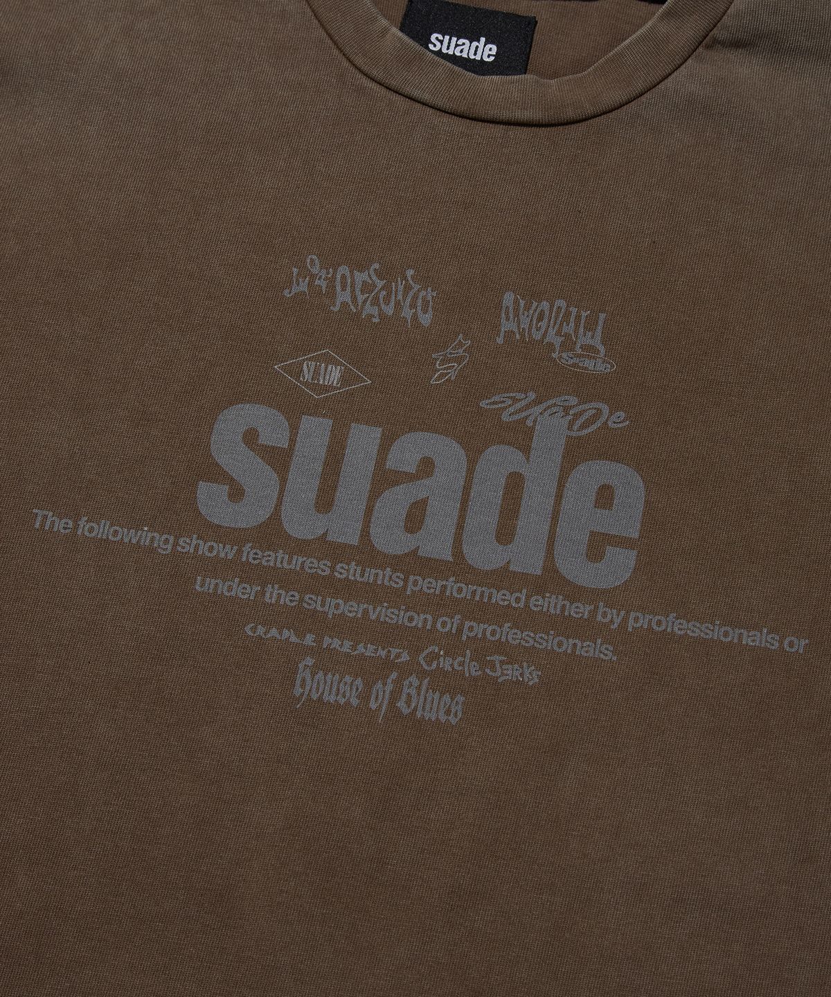 스웨이드(SUADE) MIXED LOGO TEE [DARK BROWN]