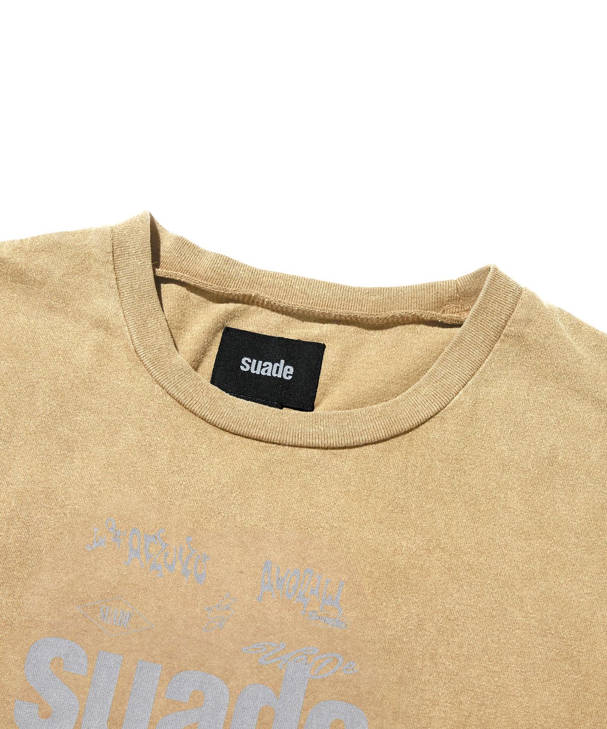 스웨이드(SUADE) MIXED LOGO TEE [BEIGE]