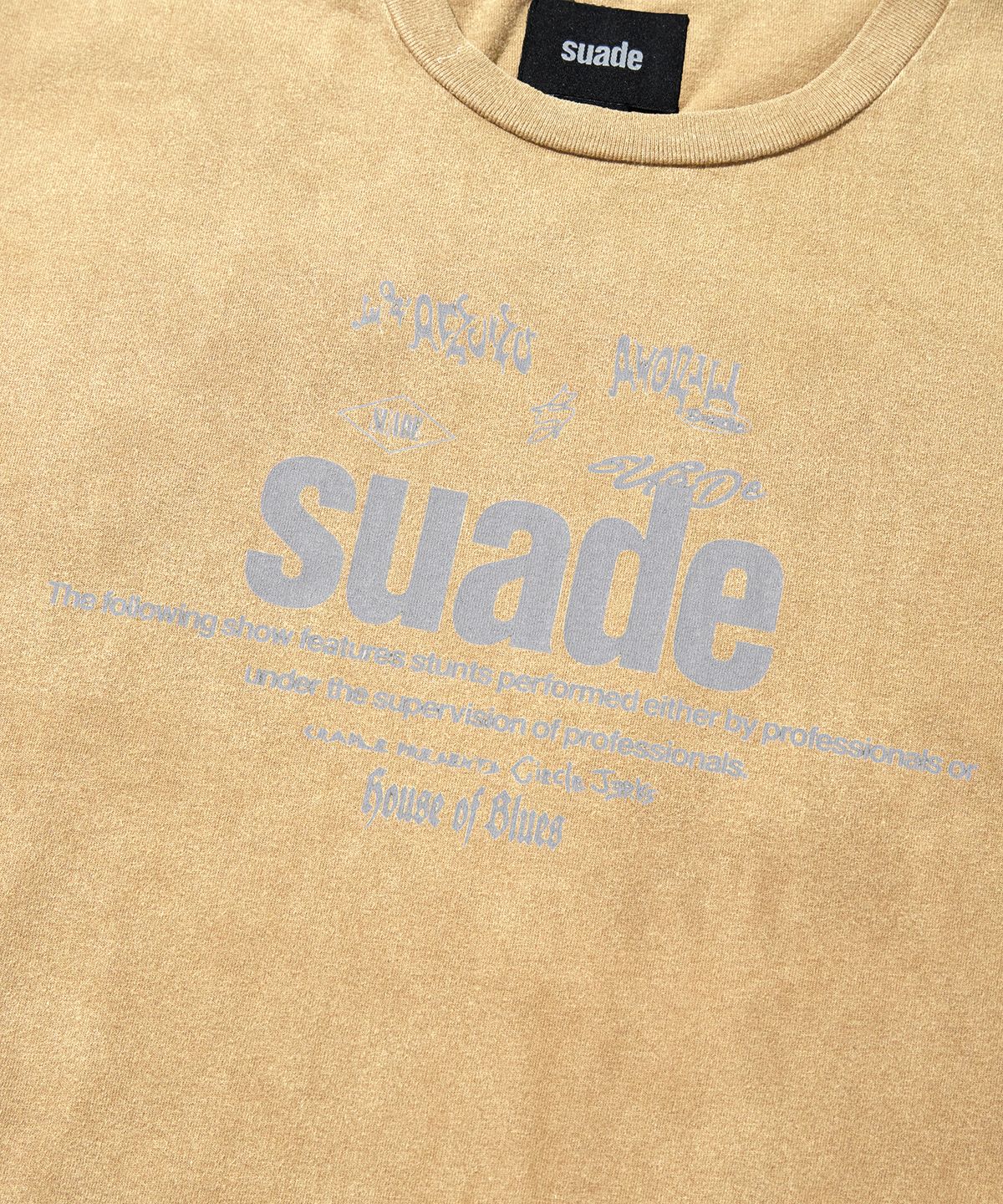 스웨이드(SUADE) MIXED LOGO TEE [BEIGE]