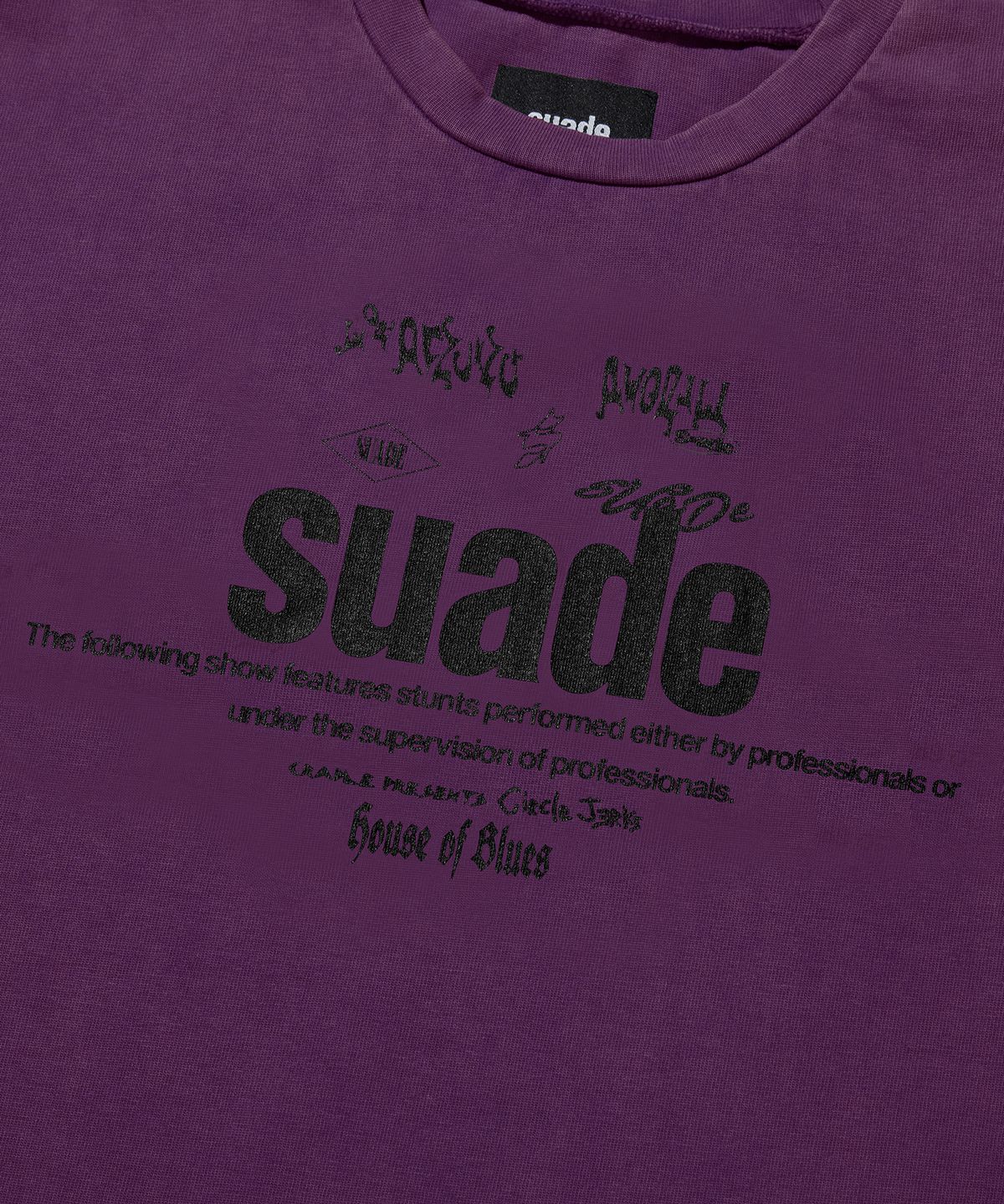스웨이드(SUADE) MIXED LOGO TEE [PURPLE]