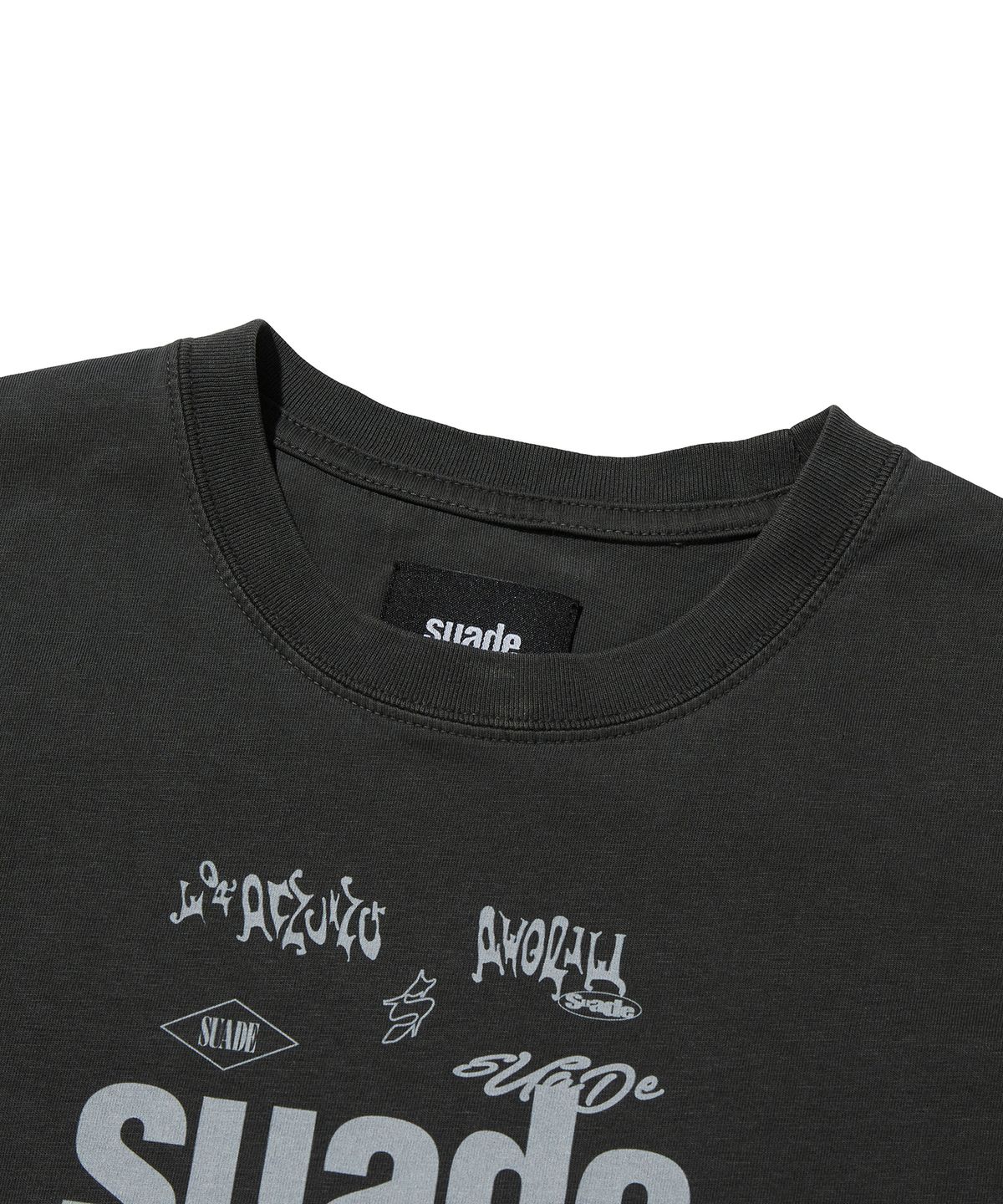 스웨이드(SUADE) MIXED LOGO TEE [PIGMENT BLACK]