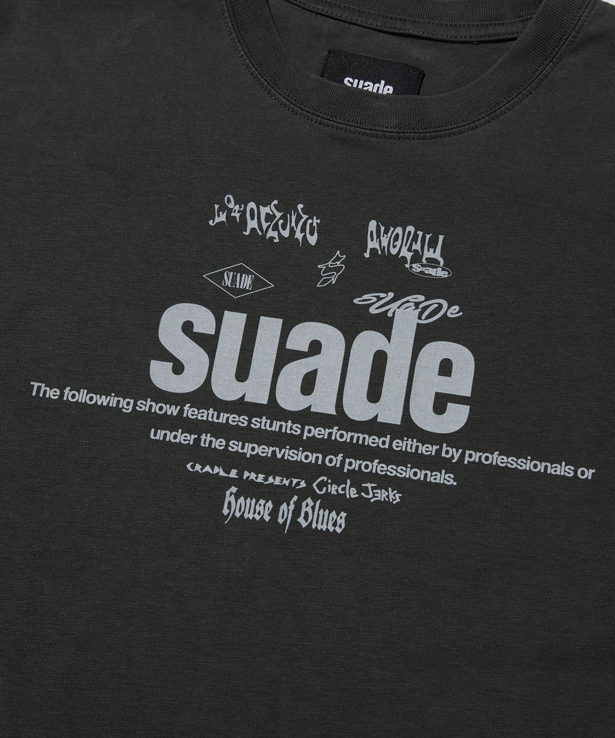 스웨이드(SUADE) MIXED LOGO TEE [PIGMENT BLACK]