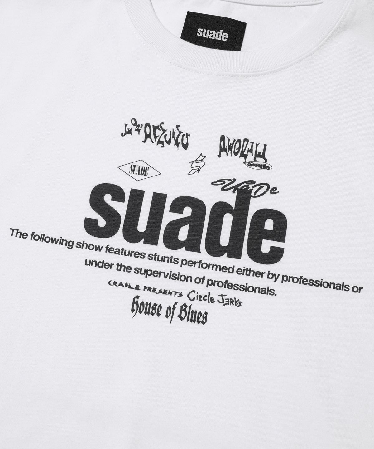 스웨이드(SUADE) MIXED LOGO TEE [WHITE]