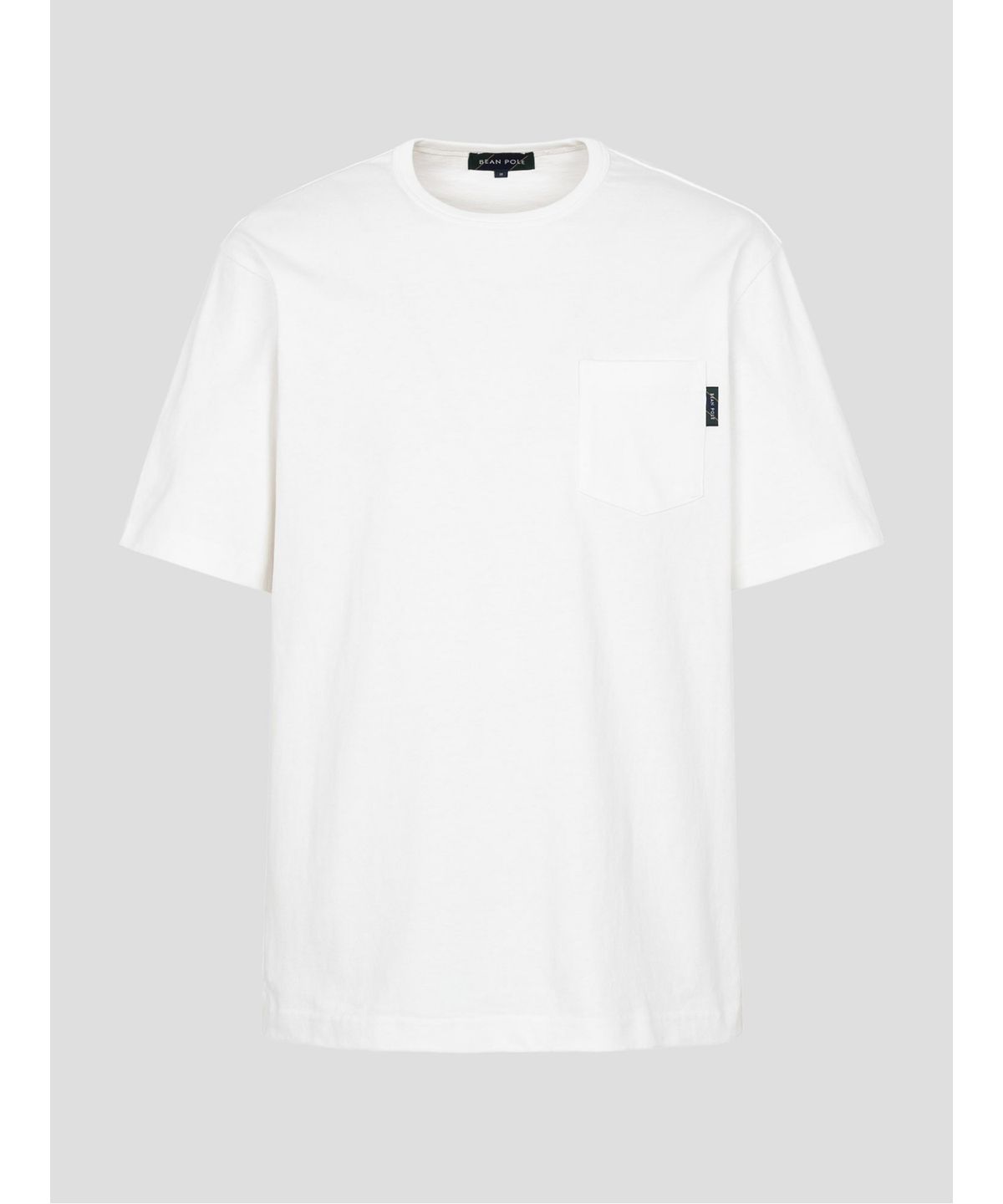 빈폴 멘(BEANPOLE MEN) 헤리티지 헤비웨이트 라운드 티셔츠  화이트 (BC5442C921)