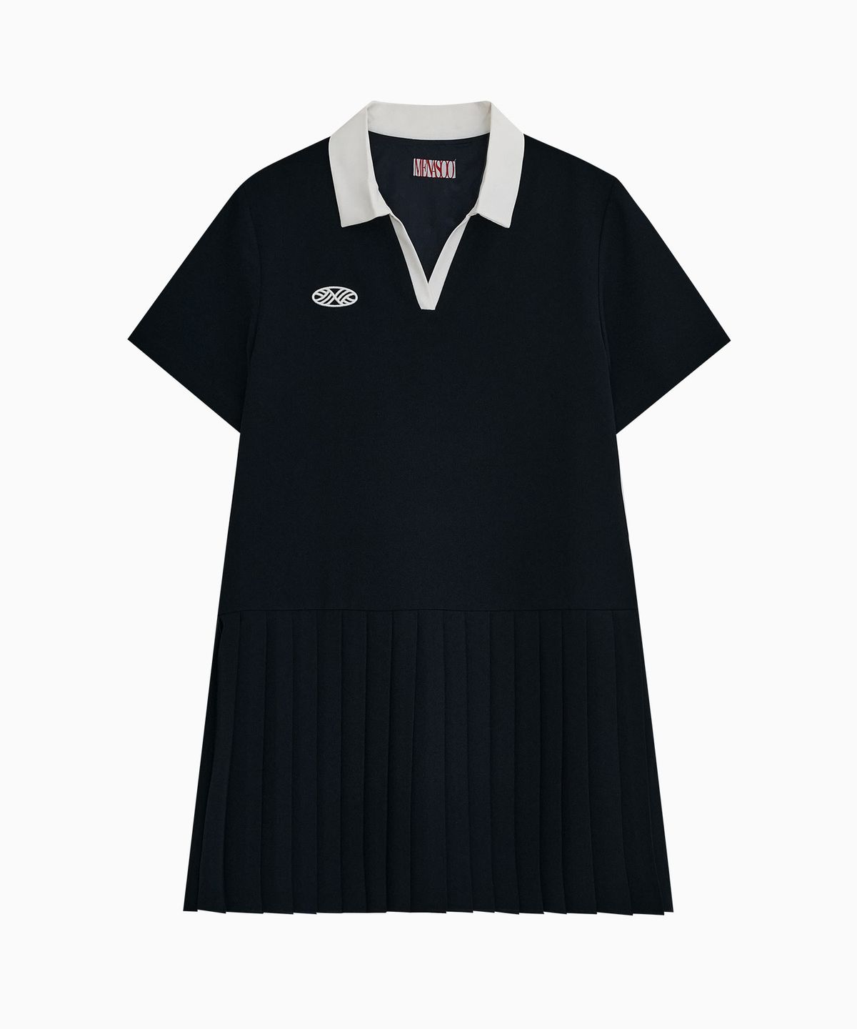 미나수(MENASOO) Low Waist Pleated One Piece_Navy