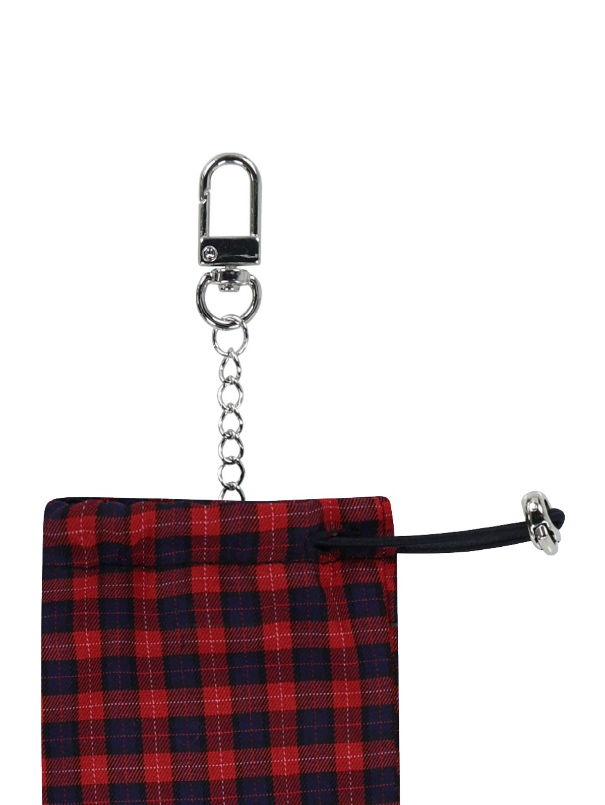 뚜오미오(TUOMIO) CHECK GYMSACK KEYRING [RED]