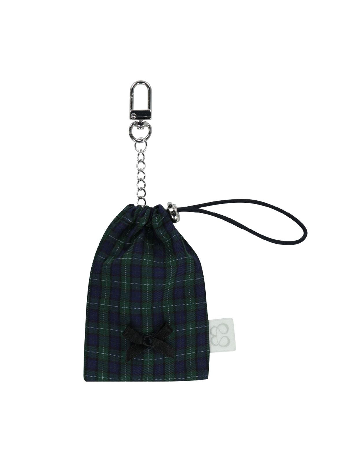 뚜오미오(TUOMIO) CHECK GYMSACK KEYRING [GREEN]