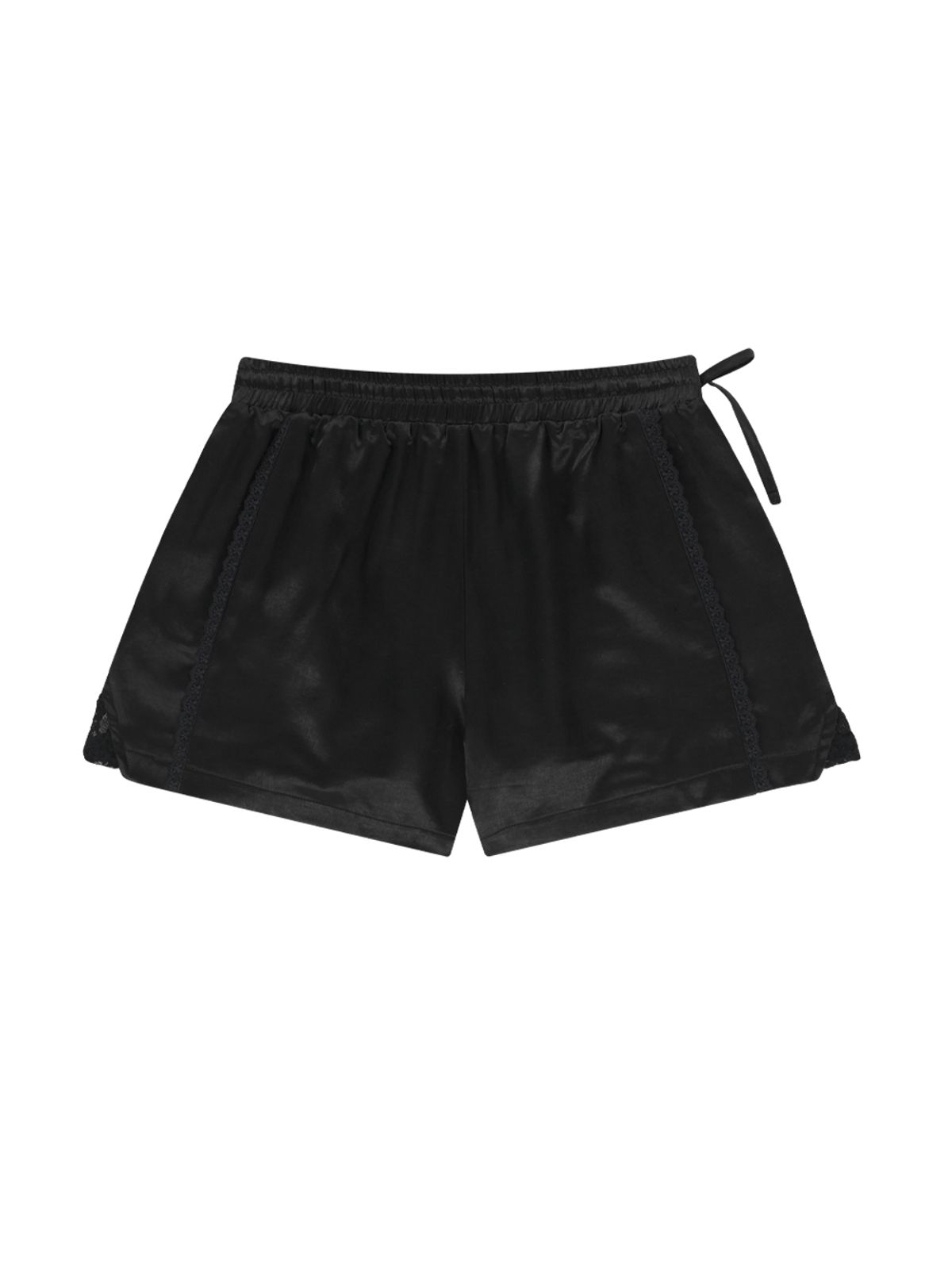뚜오미오(TUOMIO) LAYERED LACE SHORTS [BLACK]