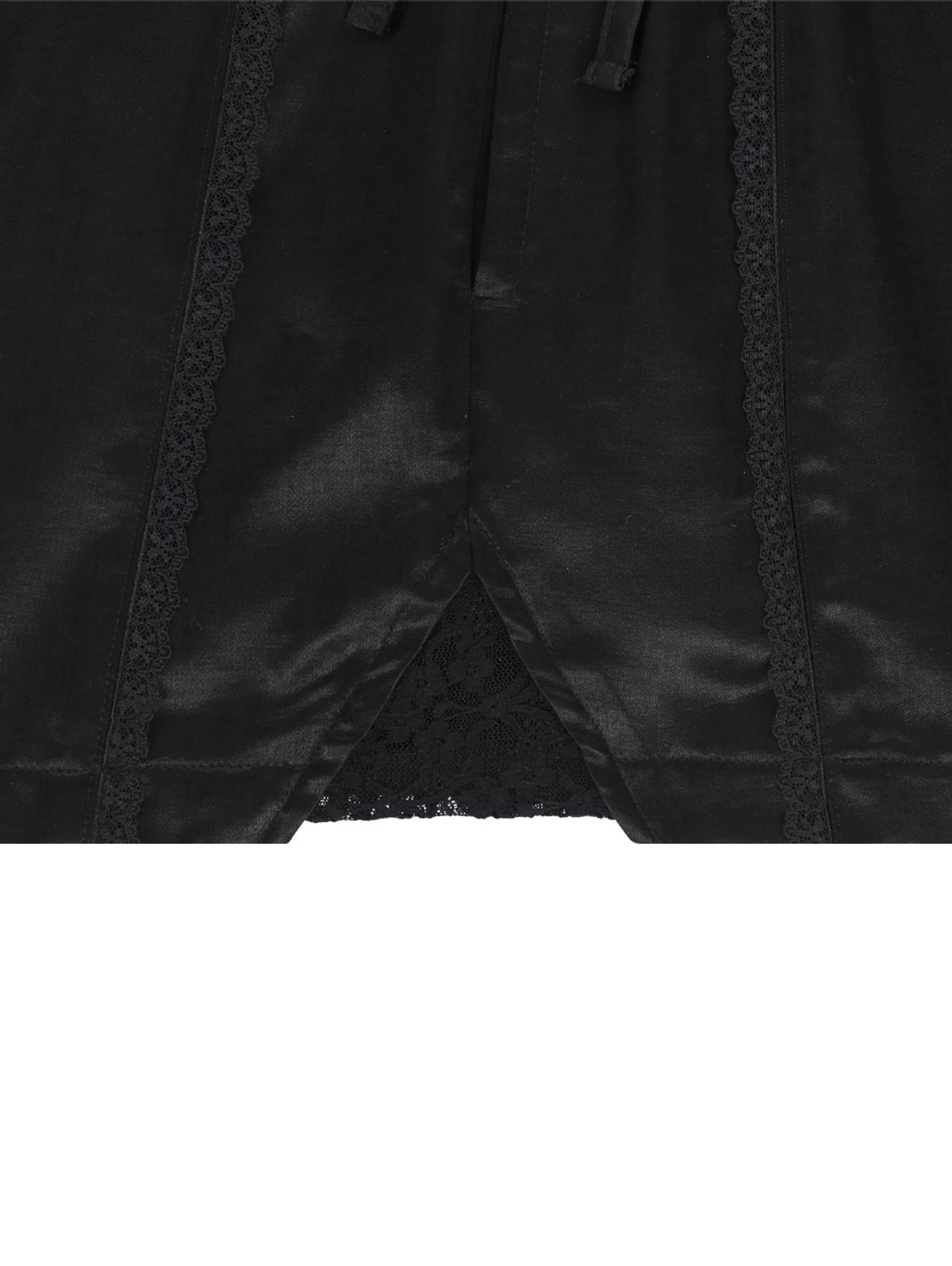 뚜오미오(TUOMIO) LAYERED LACE SHORTS [BLACK]