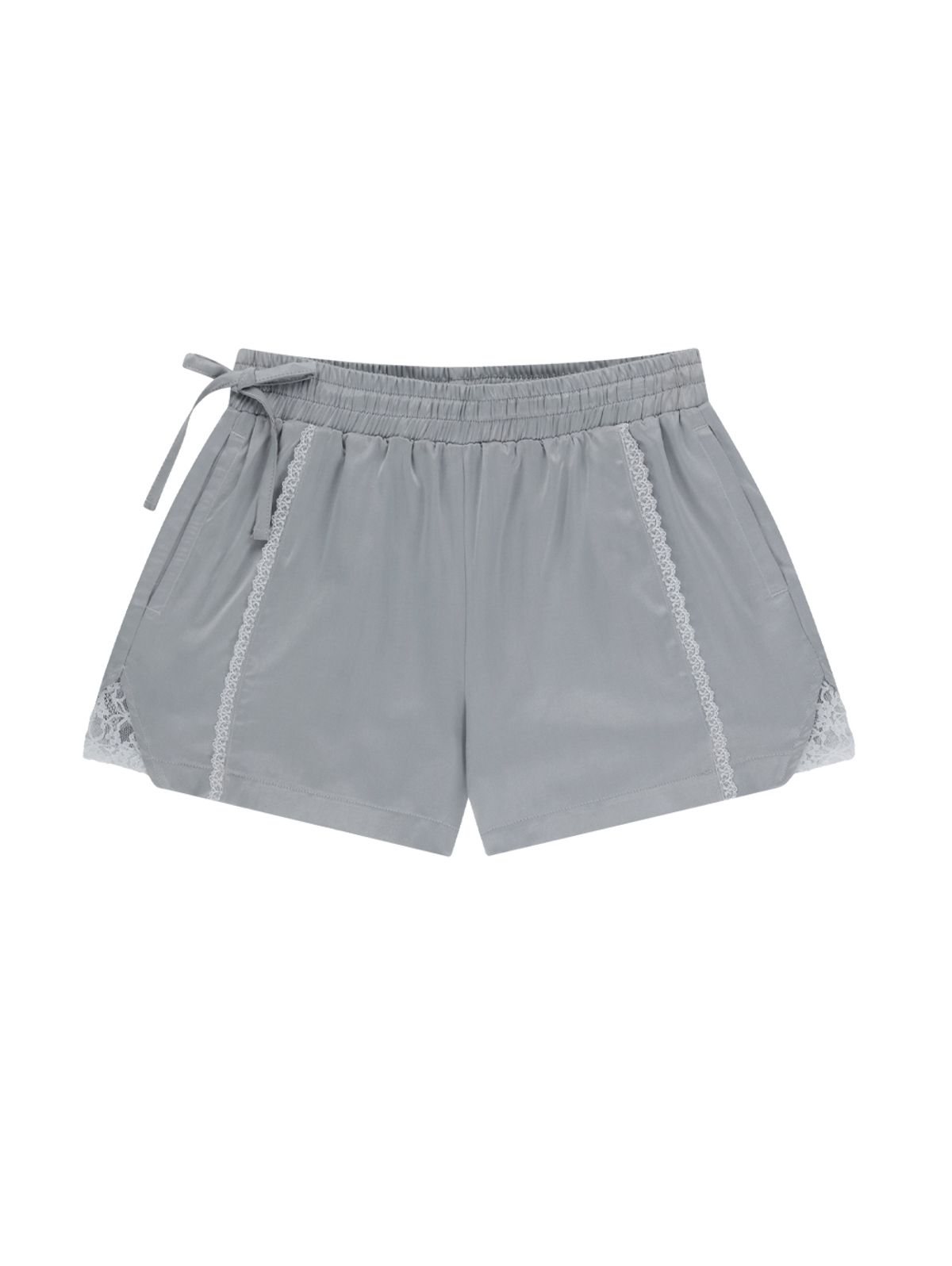 뚜오미오(TUOMIO) LAYERED LACE SHORTS [GREY]