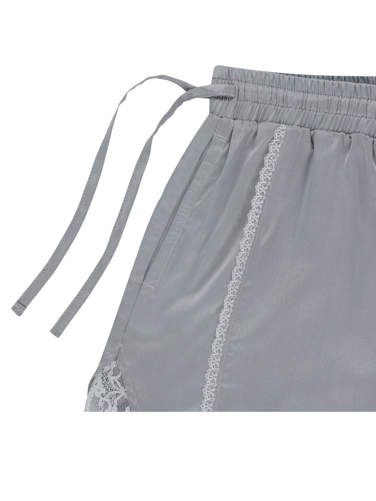 뚜오미오(TUOMIO) LAYERED LACE SHORTS [GREY]