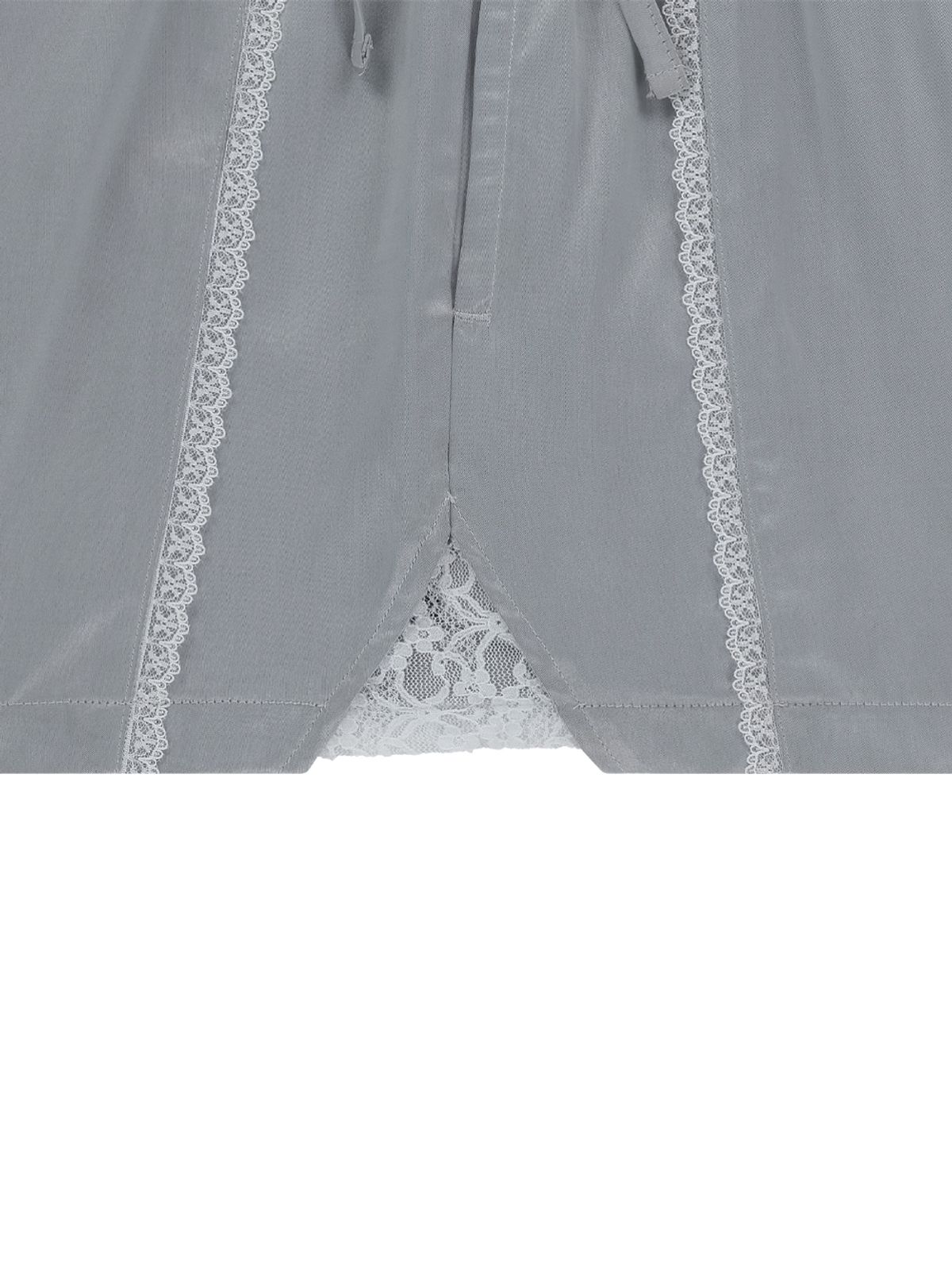 뚜오미오(TUOMIO) LAYERED LACE SHORTS [GREY]