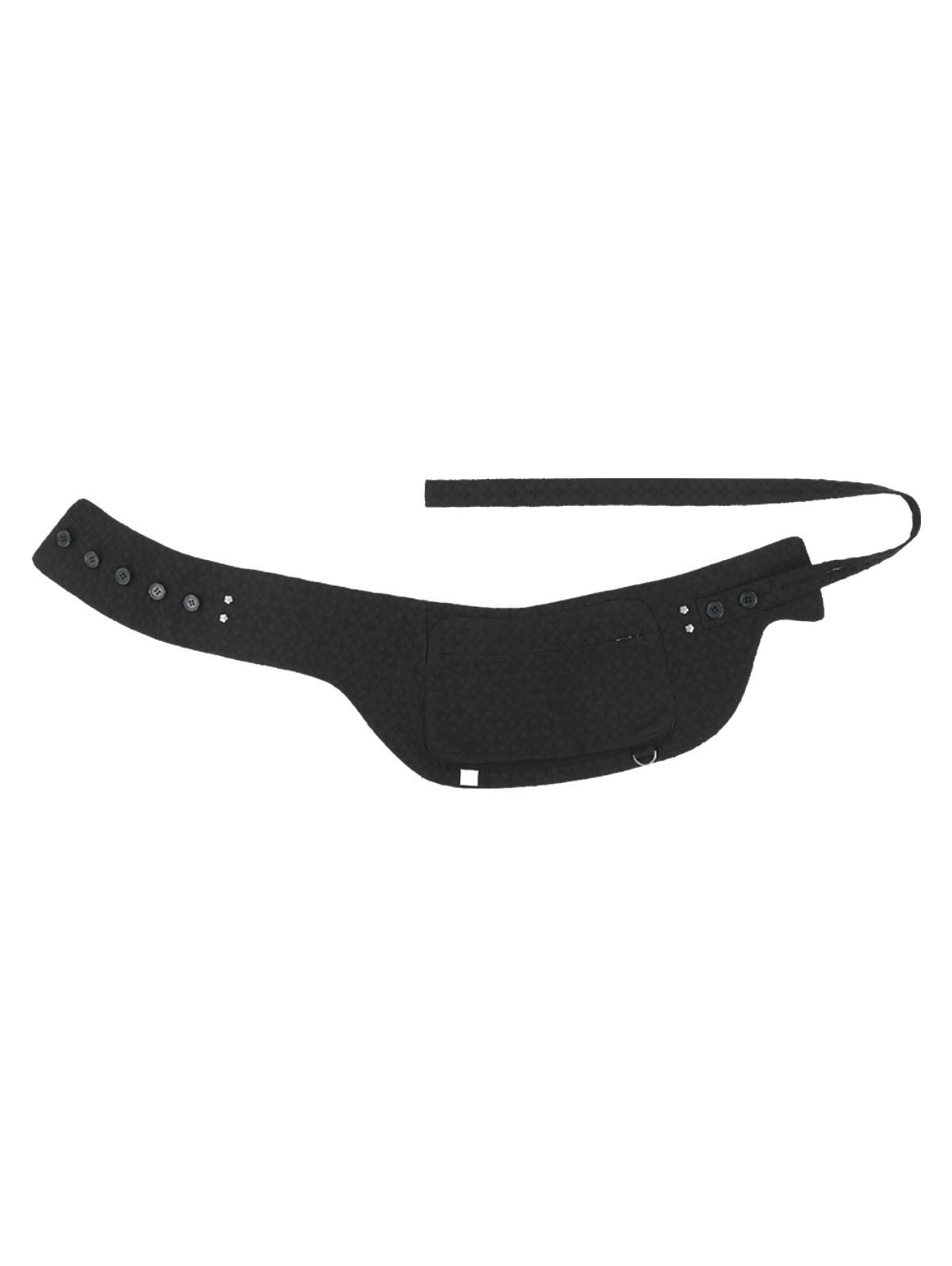뚜오미오(TUOMIO) EYELET BELT BAG PANTS [BLACK]