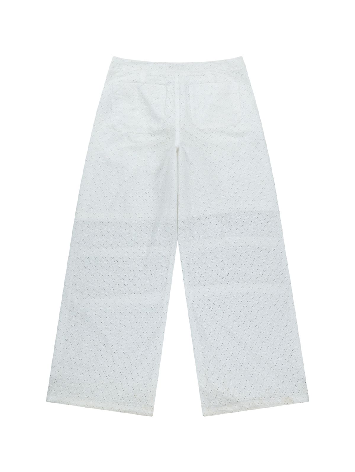 뚜오미오(TUOMIO) EYELET BELT BAG PANTS [WHITE]
