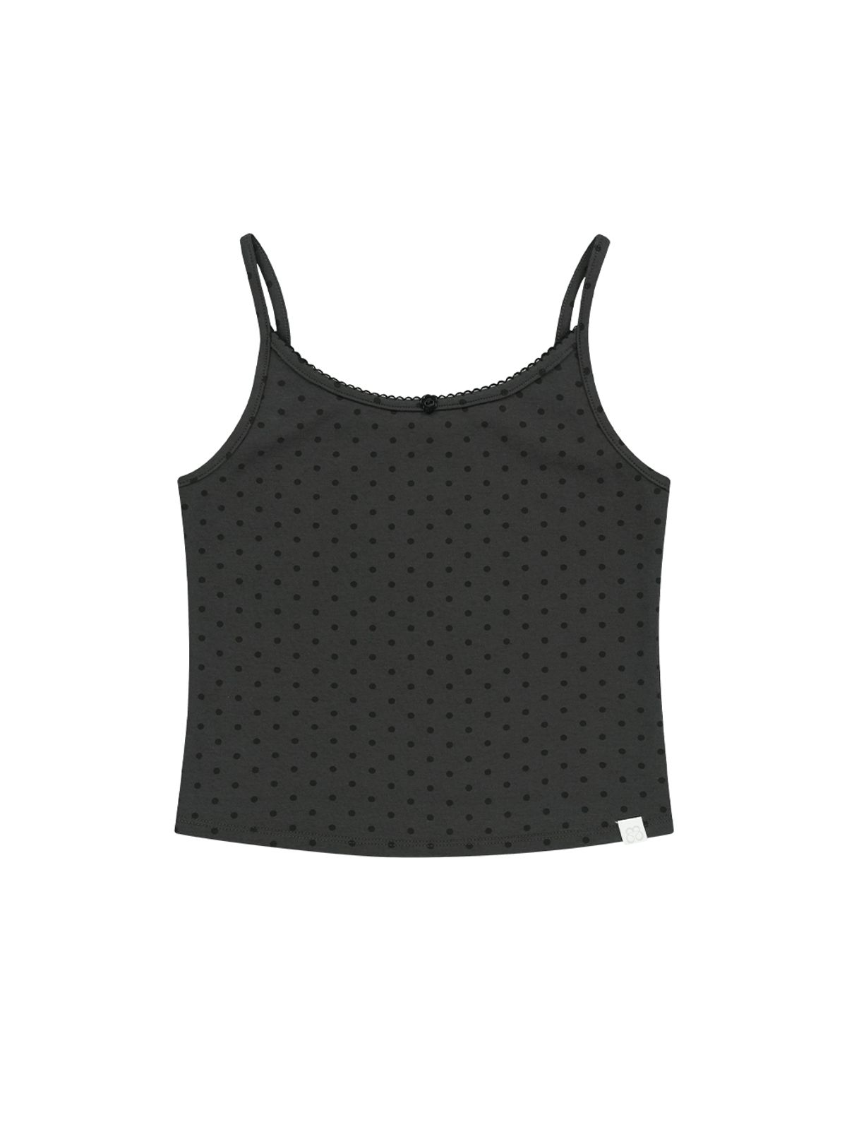 뚜오미오(TUOMIO) DOTTED TANK TOP [CHARCOAL]