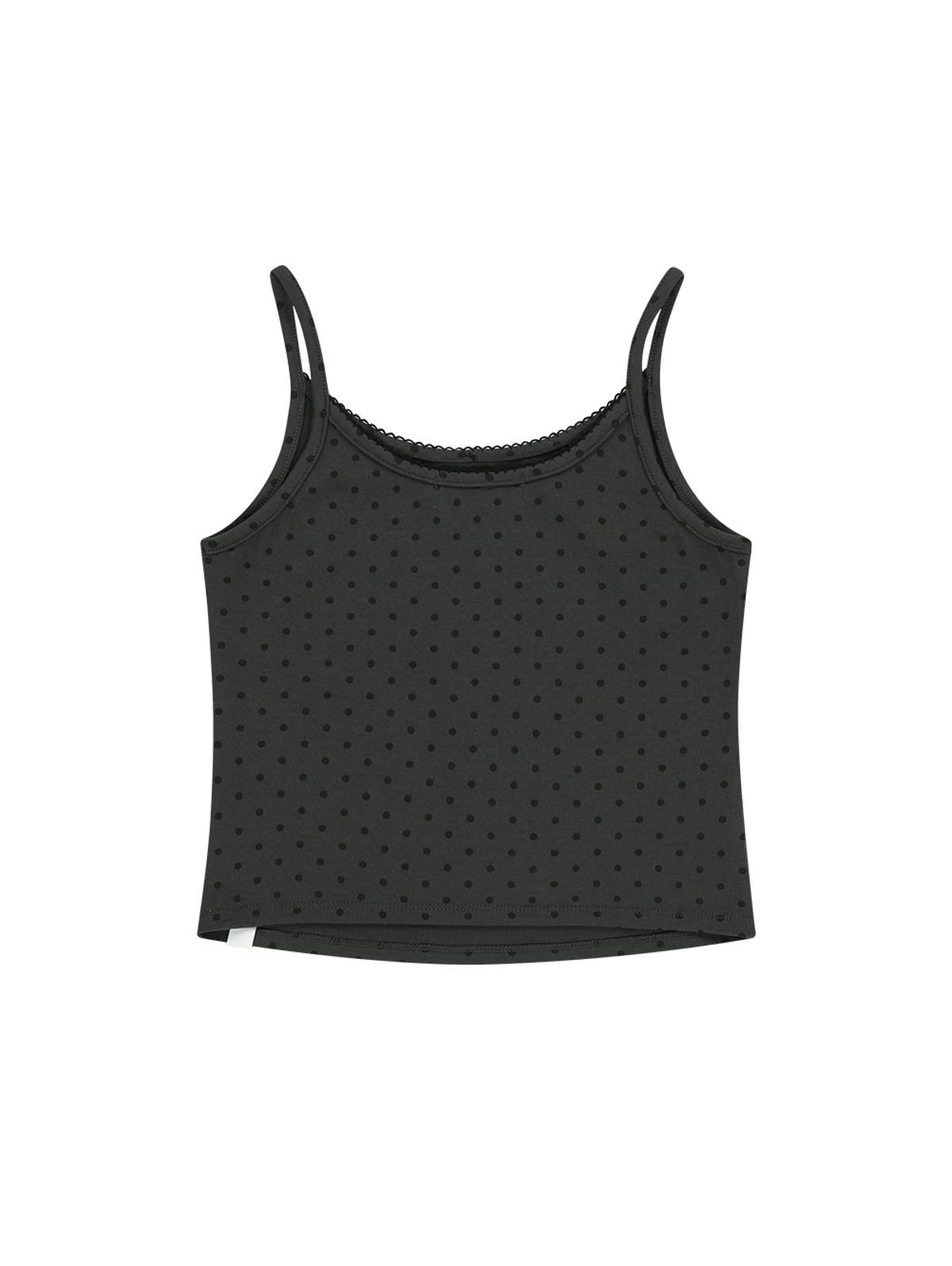 뚜오미오(TUOMIO) DOTTED TANK TOP [CHARCOAL]