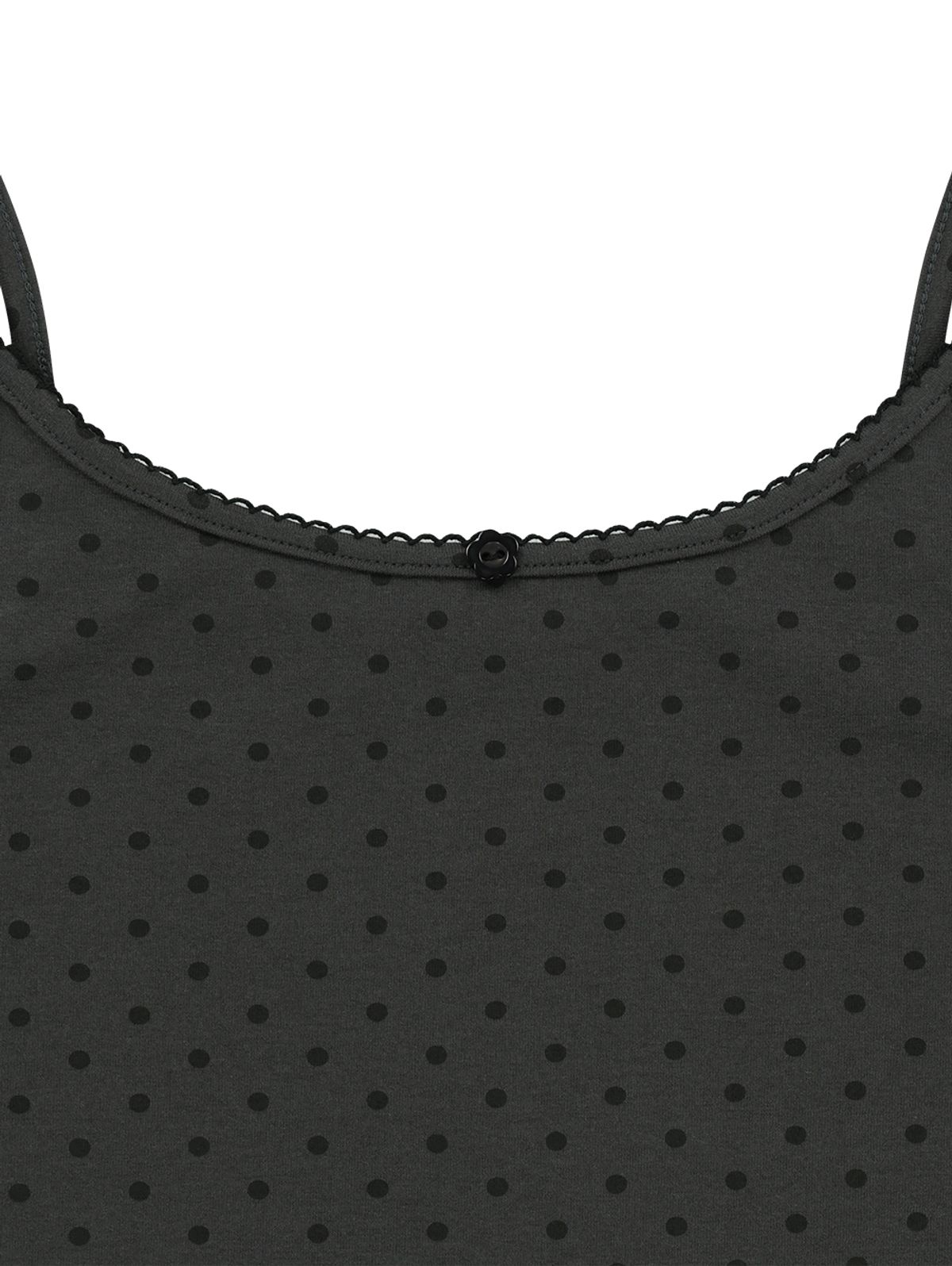뚜오미오(TUOMIO) DOTTED TANK TOP [CHARCOAL]