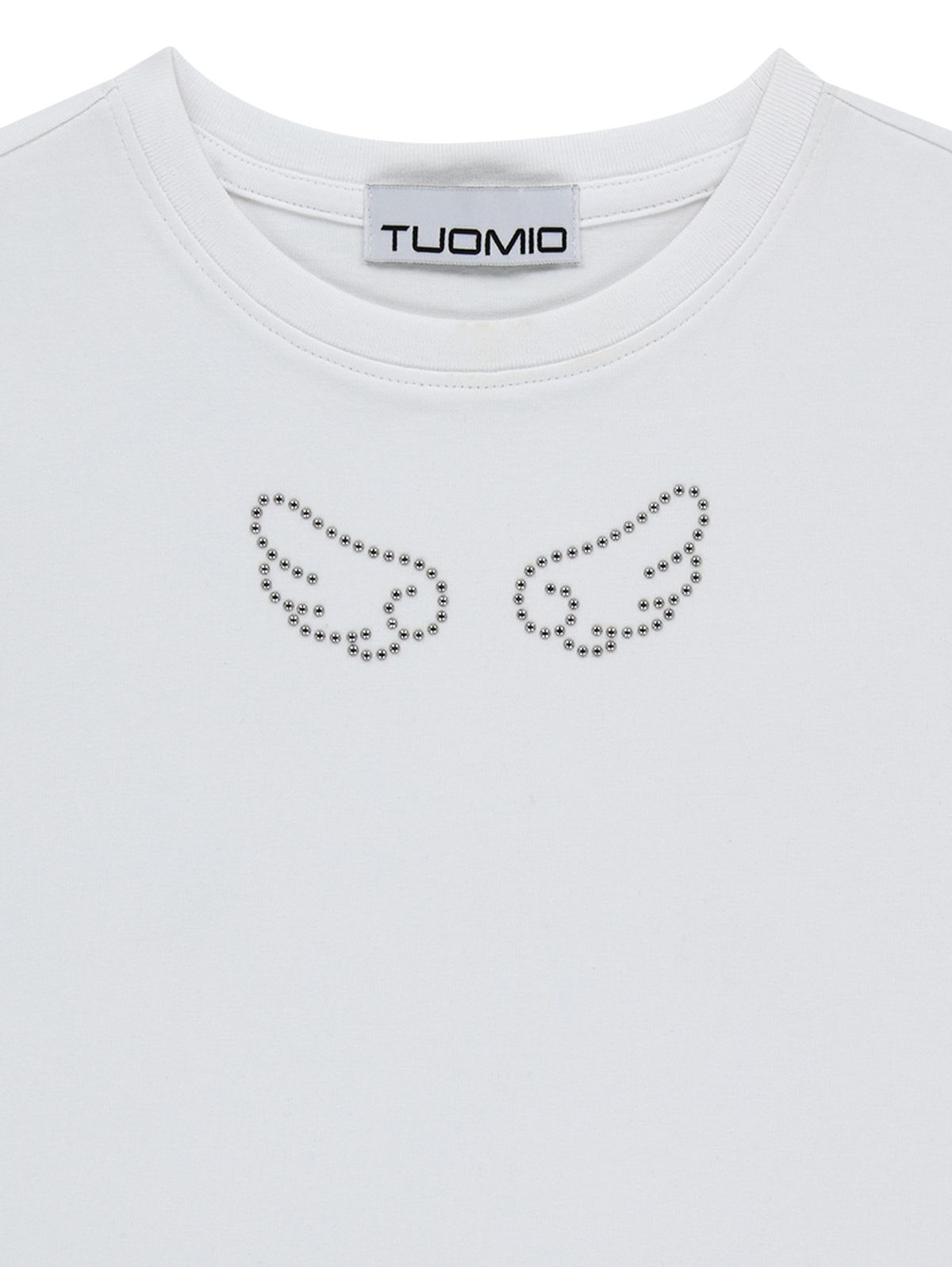 뚜오미오(TUOMIO) ANGEL STUD BABY T-SHIRT [WHITE]