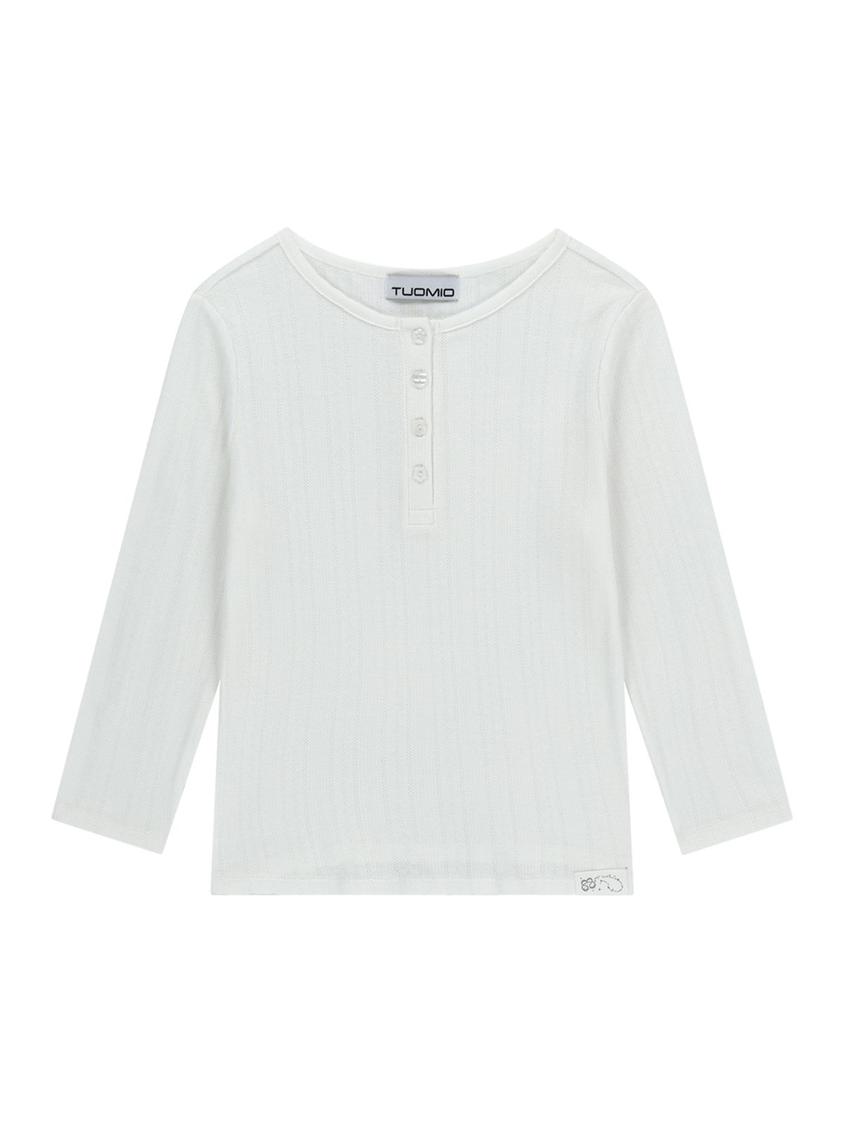 뚜오미오(TUOMIO) POINTELLE CAPRI  T-SHIRT [WHITE]