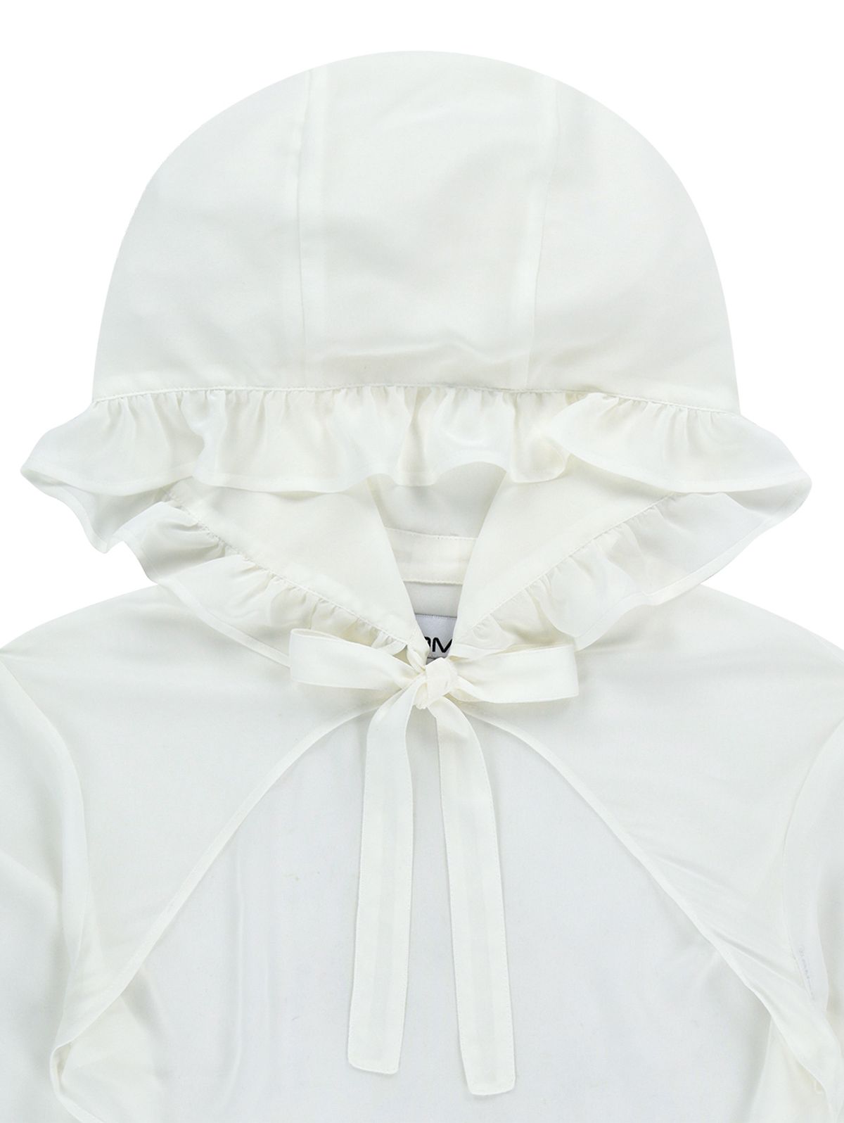 뚜오미오(TUOMIO) CHIFFON HOODED BOLERO [WHITE]