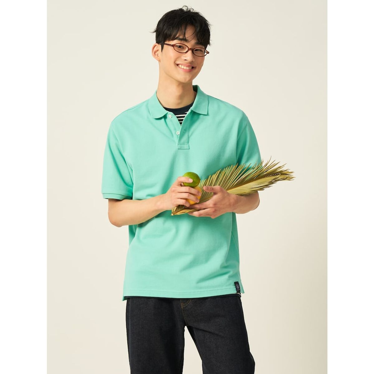 빈폴 멘(BEANPOLE MEN) 헤리티지 클럽 피케 칼라넥 티셔츠  라이트 그린