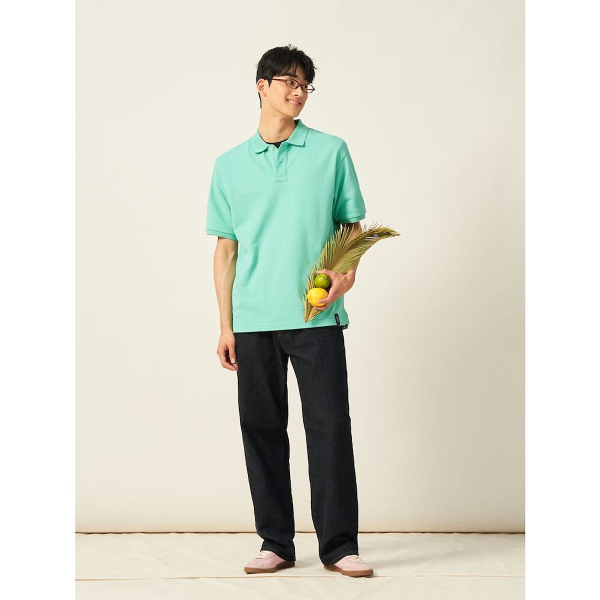빈폴 멘(BEANPOLE MEN) 헤리티지 클럽 피케 칼라넥 티셔츠  라이트 그린