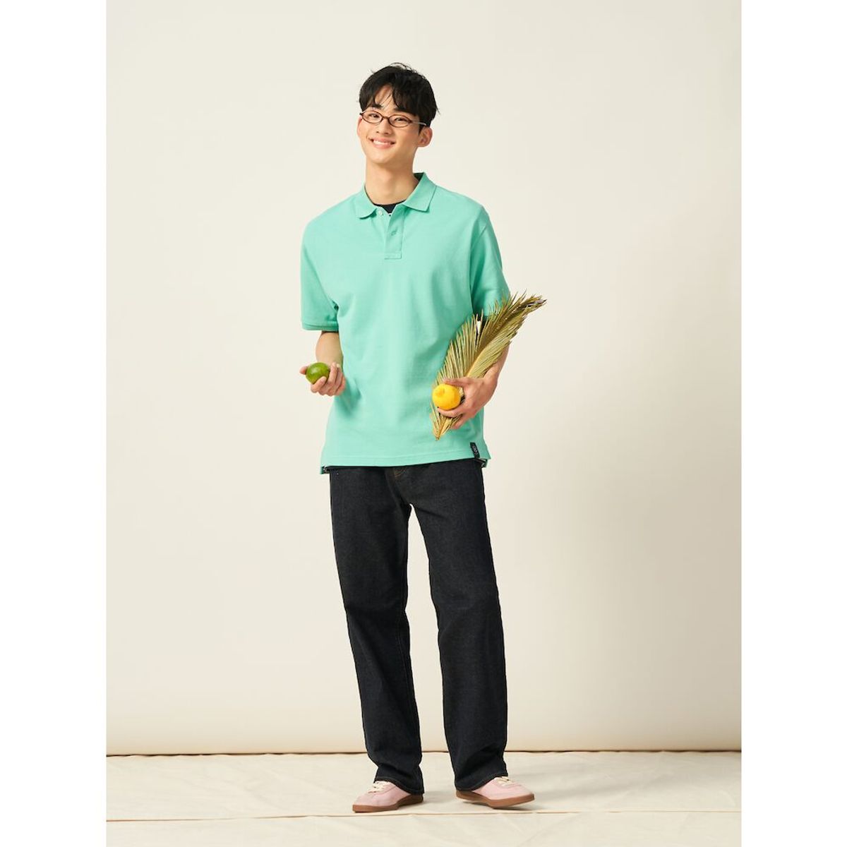 빈폴 멘(BEANPOLE MEN) 헤리티지 클럽 피케 칼라넥 티셔츠  라이트 그린