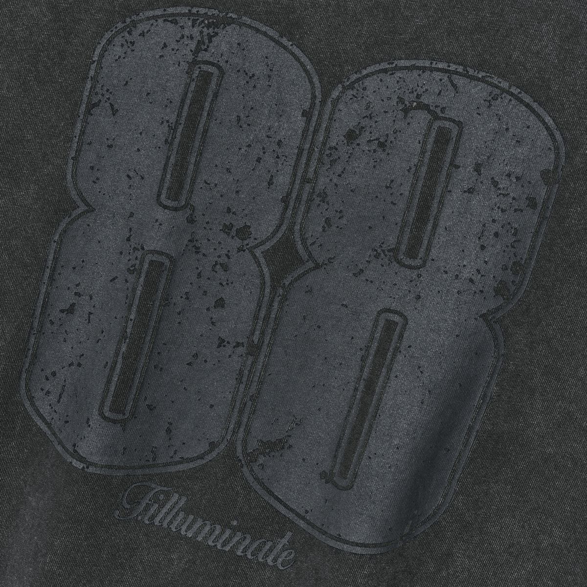 필루미네이트(FILLUMINATE) 88 피그먼트 티셔츠-블랙