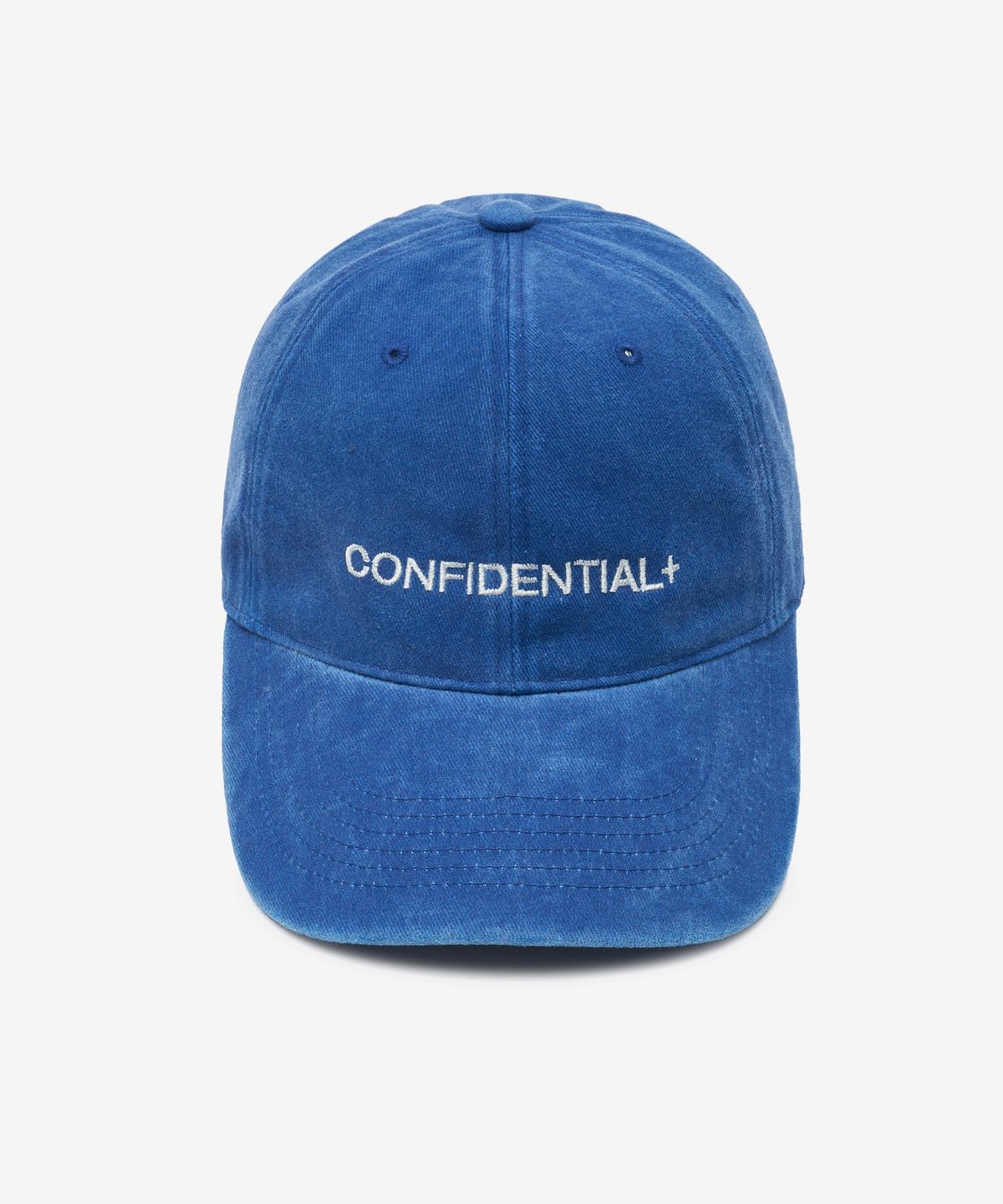 레이디 볼륨(LADY VOLUME) CONFIDENTIAL 스톤 워시드 볼캡 (BLUE)