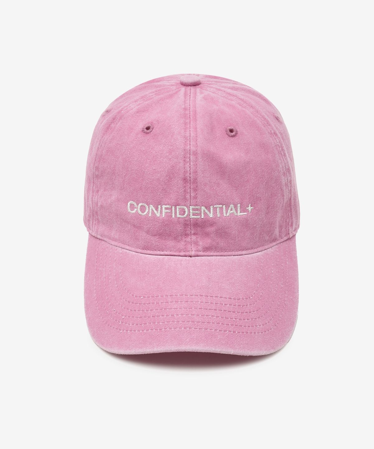 레이디 볼륨(LADY VOLUME) CONFIDENTIAL 스톤 워시드 볼캡 (PINK)