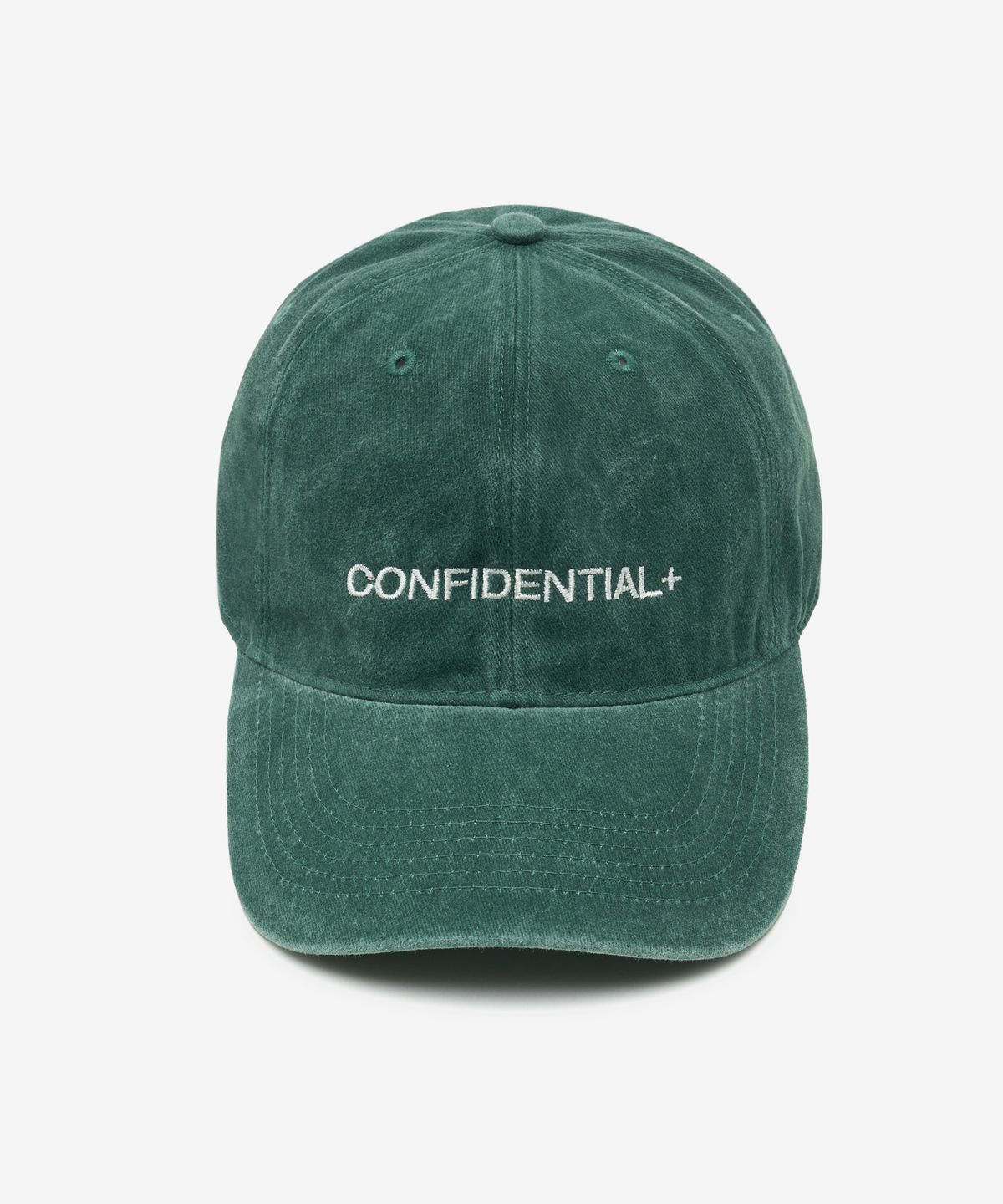 레이디 볼륨(LADY VOLUME) CONFIDENTIAL 스톤 워시드 볼캡 (GREEN)
