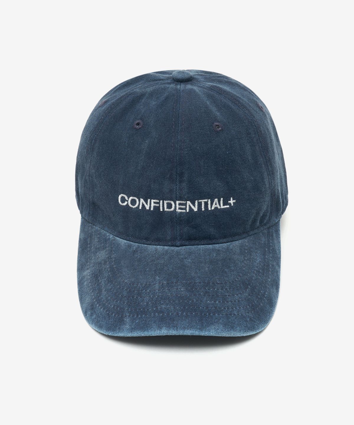 레이디 볼륨(LADY VOLUME) CONFIDENTIAL 스톤 워시드 볼캡 (NAVY)