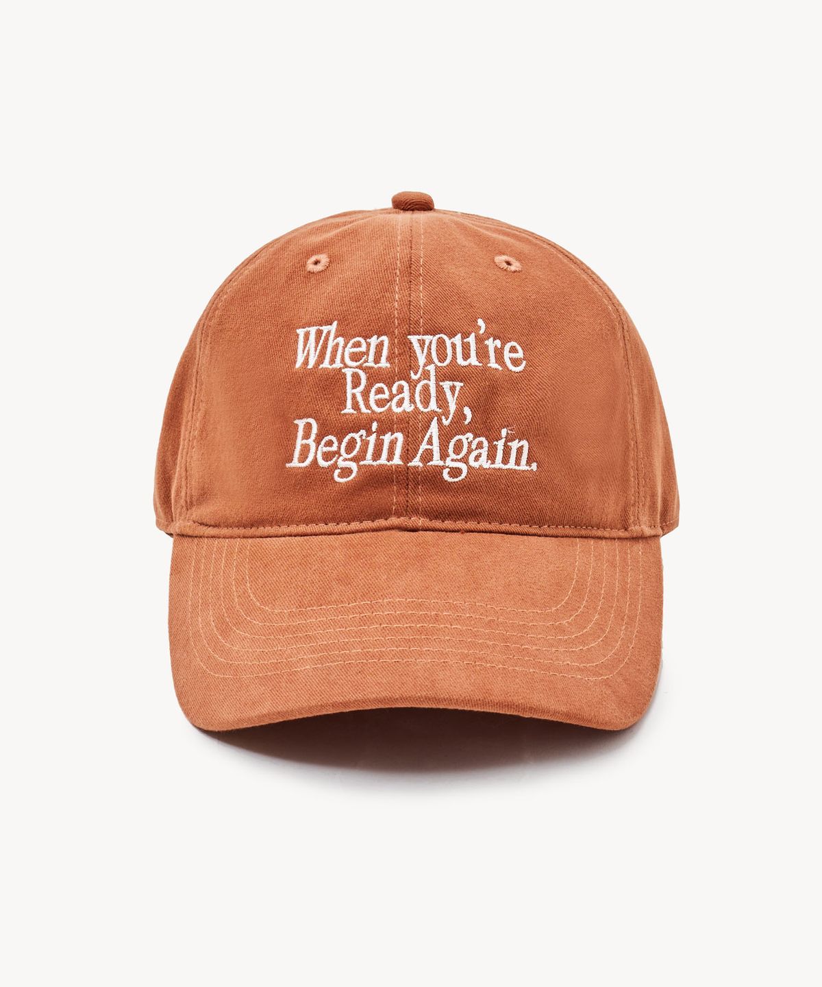 레이디 볼륨(LADY VOLUME) Begin Again 코튼 볼캡 (ORANGE)