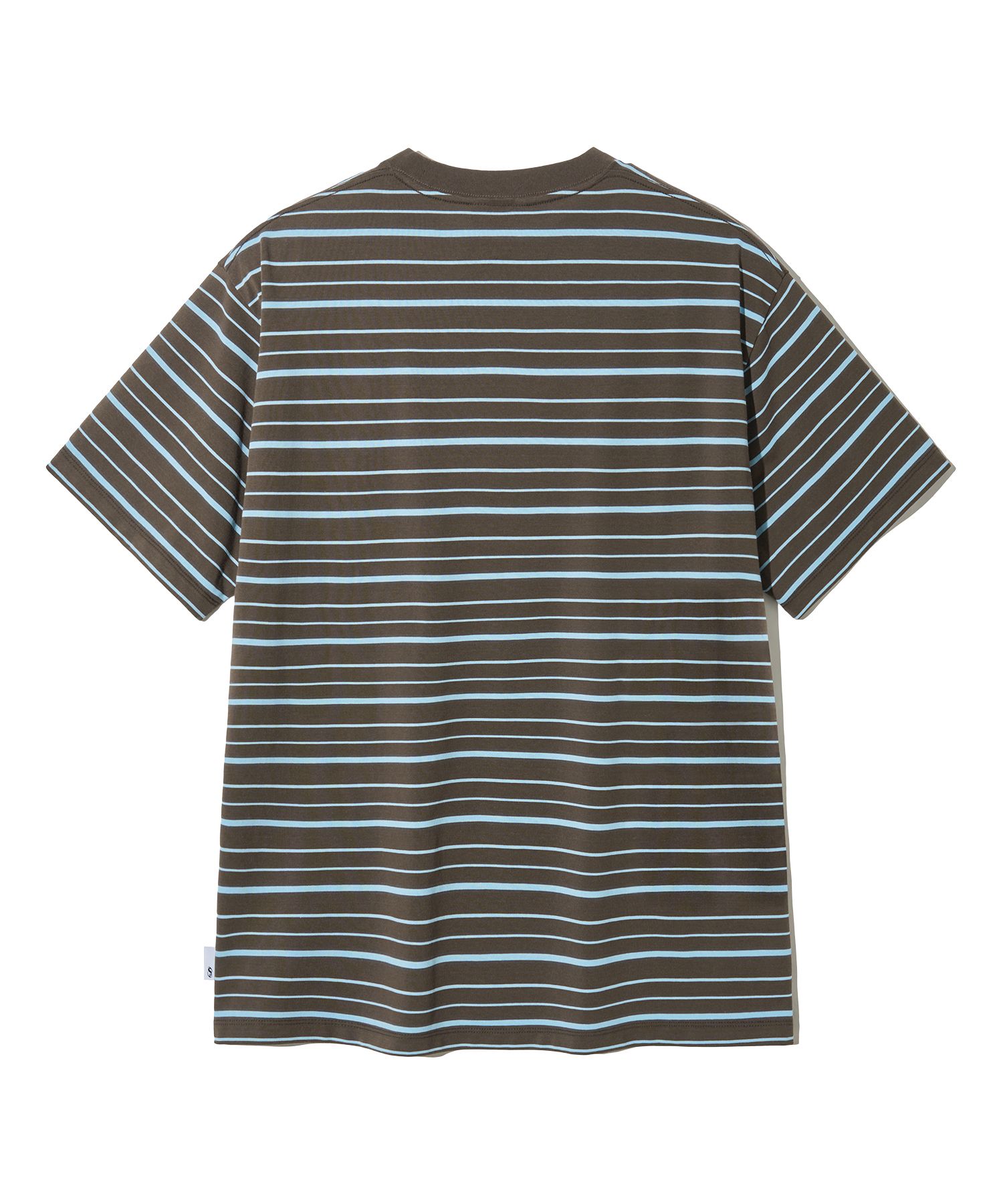 Tシャツ・カットソー [FILLUMINATE] Mixed color striped t-shirt MUSINSA | FILLUMINATE Monoline Stripe T-Shirt - Brown
