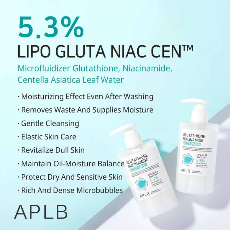 MUSINSA | APLB Glutathione Niacinamide Body Wash 300ml