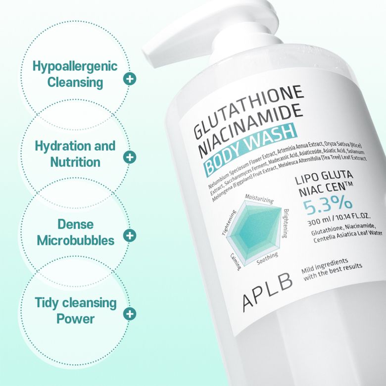 aplb glutathione niacinamide body wash review APLB Glutathione Niacinamide Body Wash (300ml) main image 0