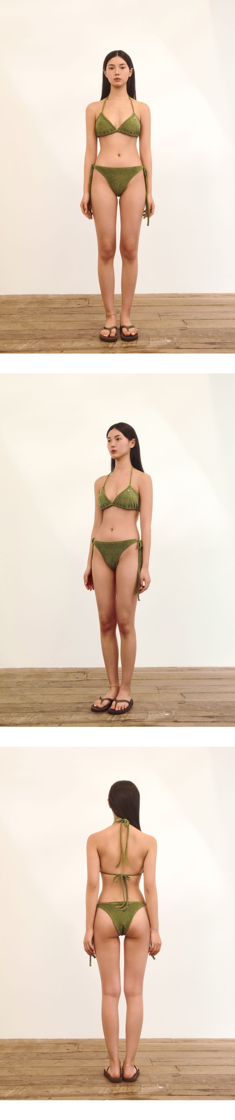 GUCCI 水着 ビキニ　カーキ　オリーブ MUSINSA公式 | NAKED SURF CLUB ハートテリービキニ (オリーブ)
