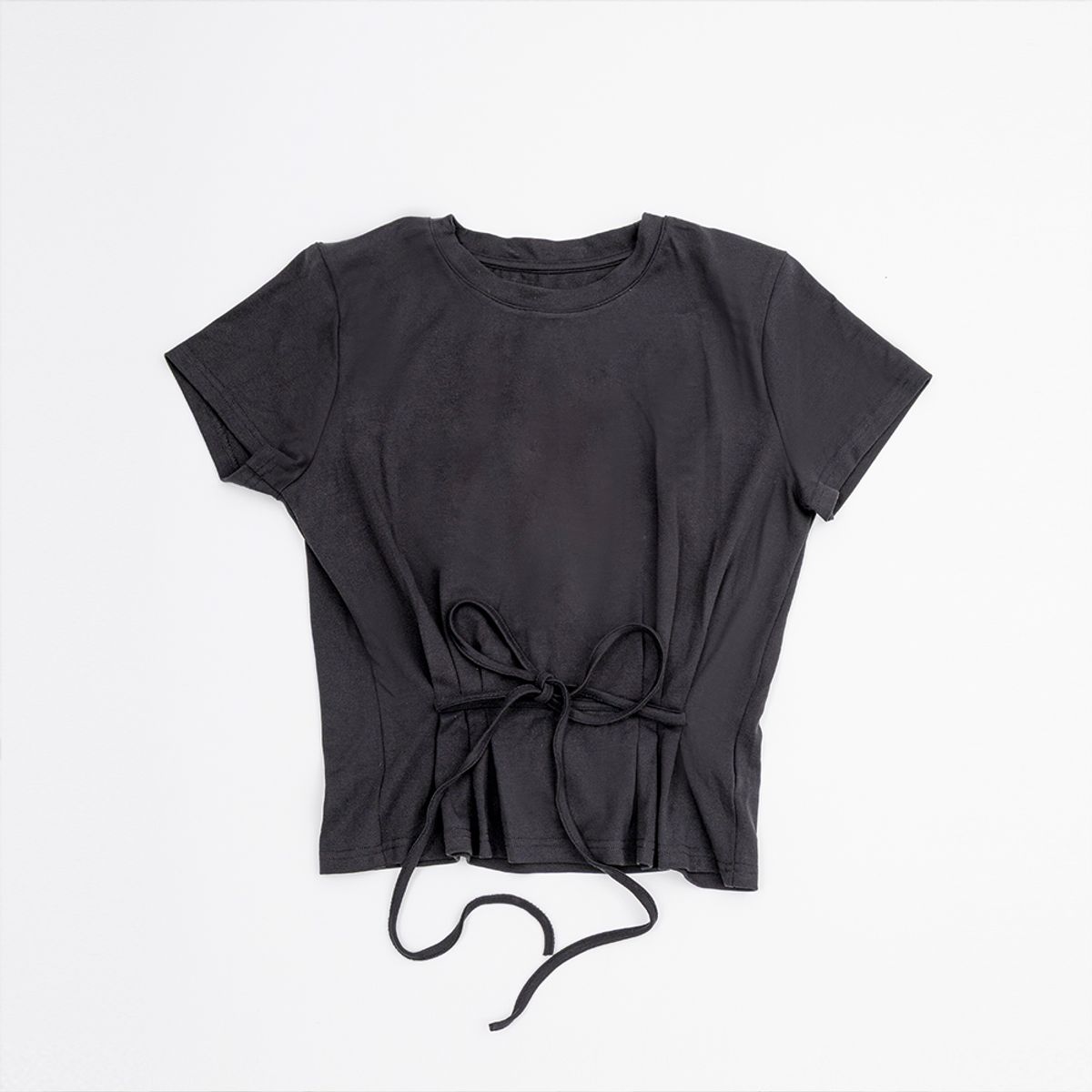 던드롭(DUNDROP) DD_Waist-length solid color top_4color