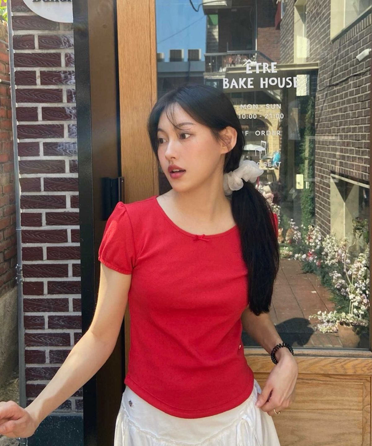 티메이커(TMAKER) 시그니쳐 크로셰 반팔티 RD