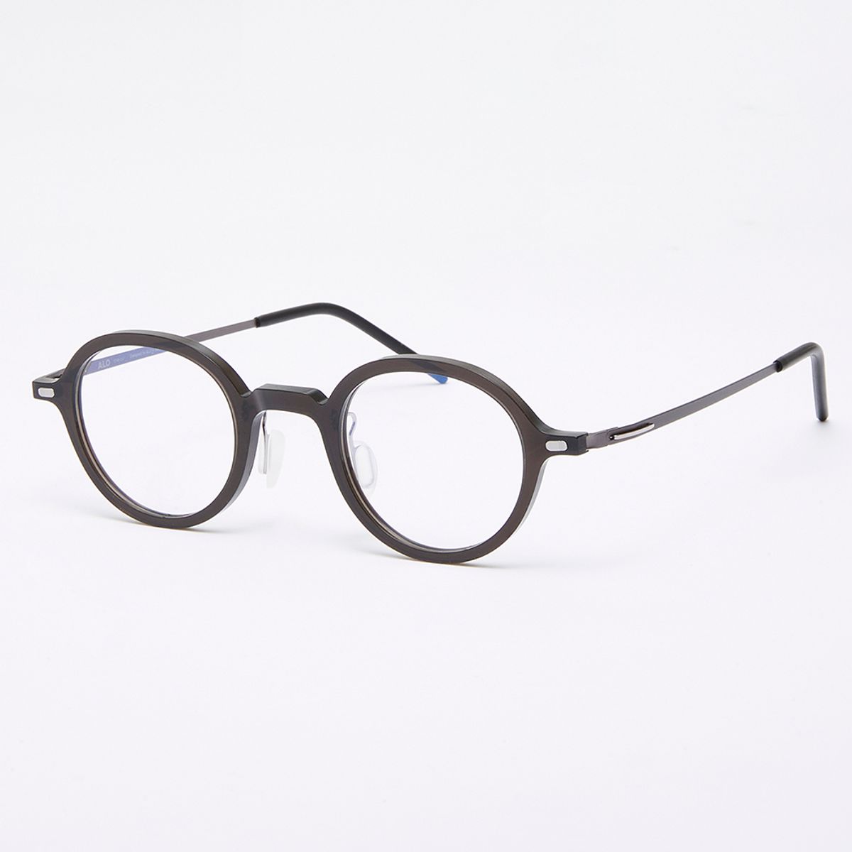 알로아이웨어(ALO EYEWEAR) [The air] AL5510 0910G 오리엔탈 라운드 초경량 안경테 블랙 블루라이트 렌즈 선택