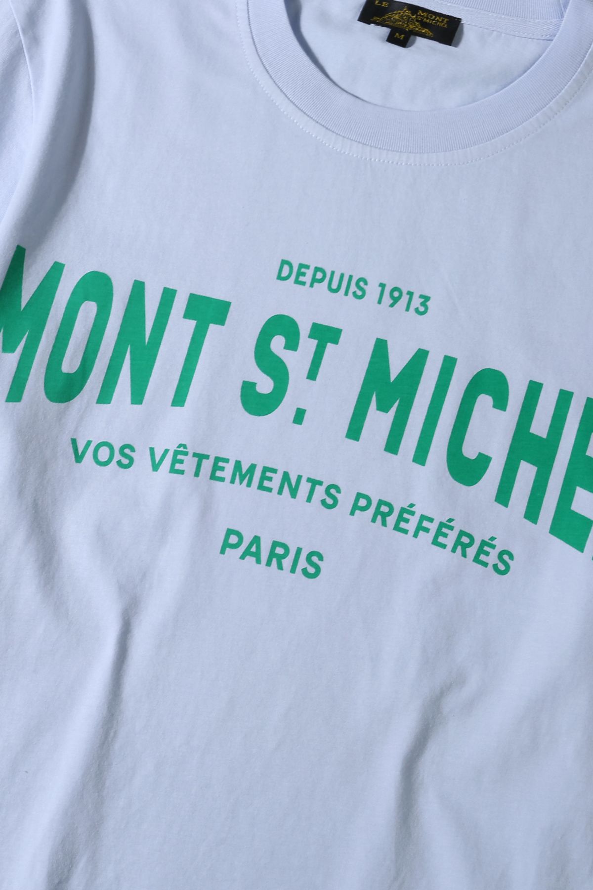 르몽생미셸(LE MONT ST MICHEL) TEBOR-SPREAD LOGO TSHIRT_Light Blue