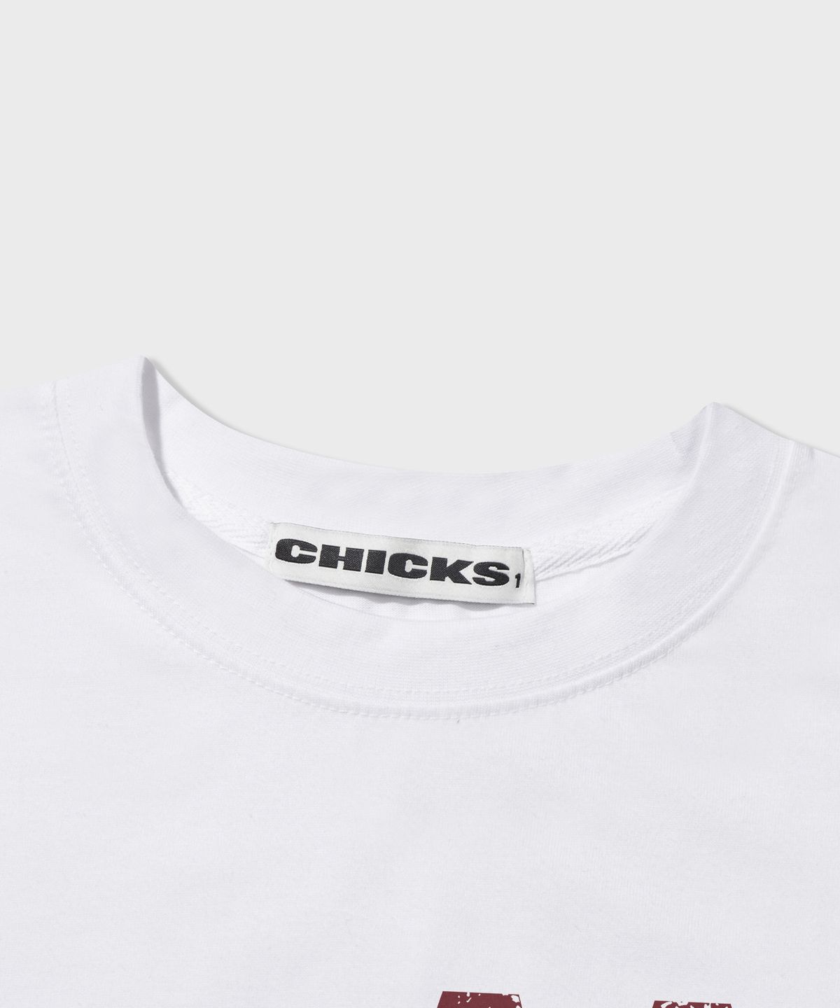 칙스(CHICKS) 올웨이즈 윈 반팔 티셔츠 화이트