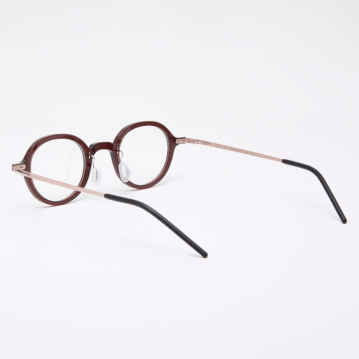 알로아이웨어(ALO EYEWEAR) [The air] AL5510 1624G 오리엔탈 라운드 초경량 안경테 브라운 로즈골드 블루라이트 렌즈 선택