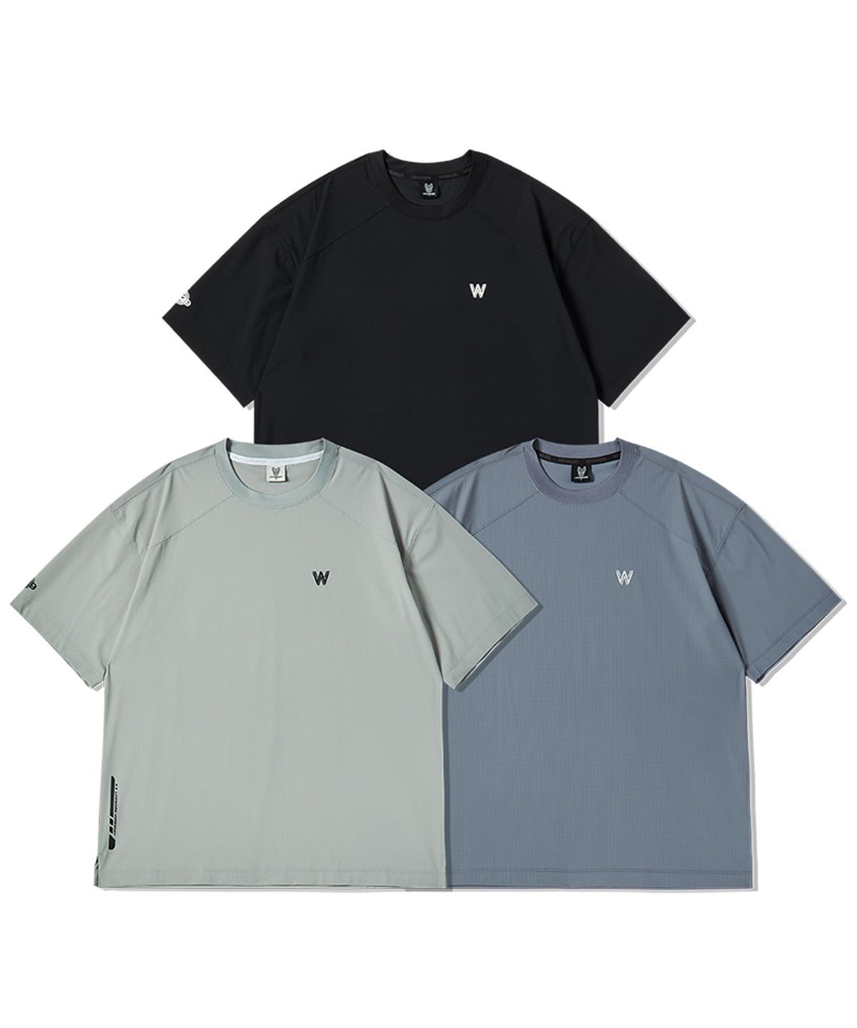라이프워크(LIFEWORK) 공용) 립스탑 N/SP 베이직 라운드 반팔 티셔츠