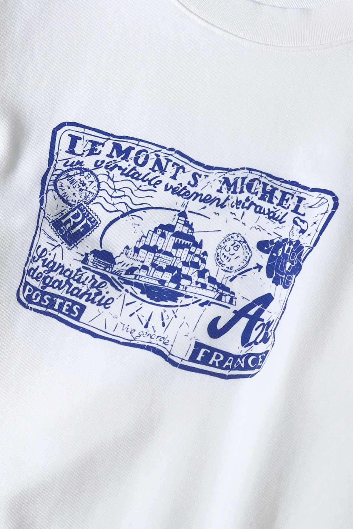 르몽생미셸(LE MONT ST MICHEL) TOLD - POST CARD SWEATER_White